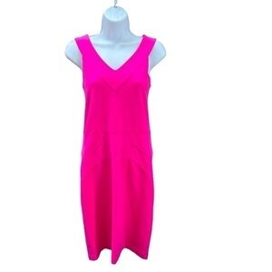 NEW Amanda Uprichard Pink Dress Medium Sleeveless Sheath Stretch Sexy Barbie